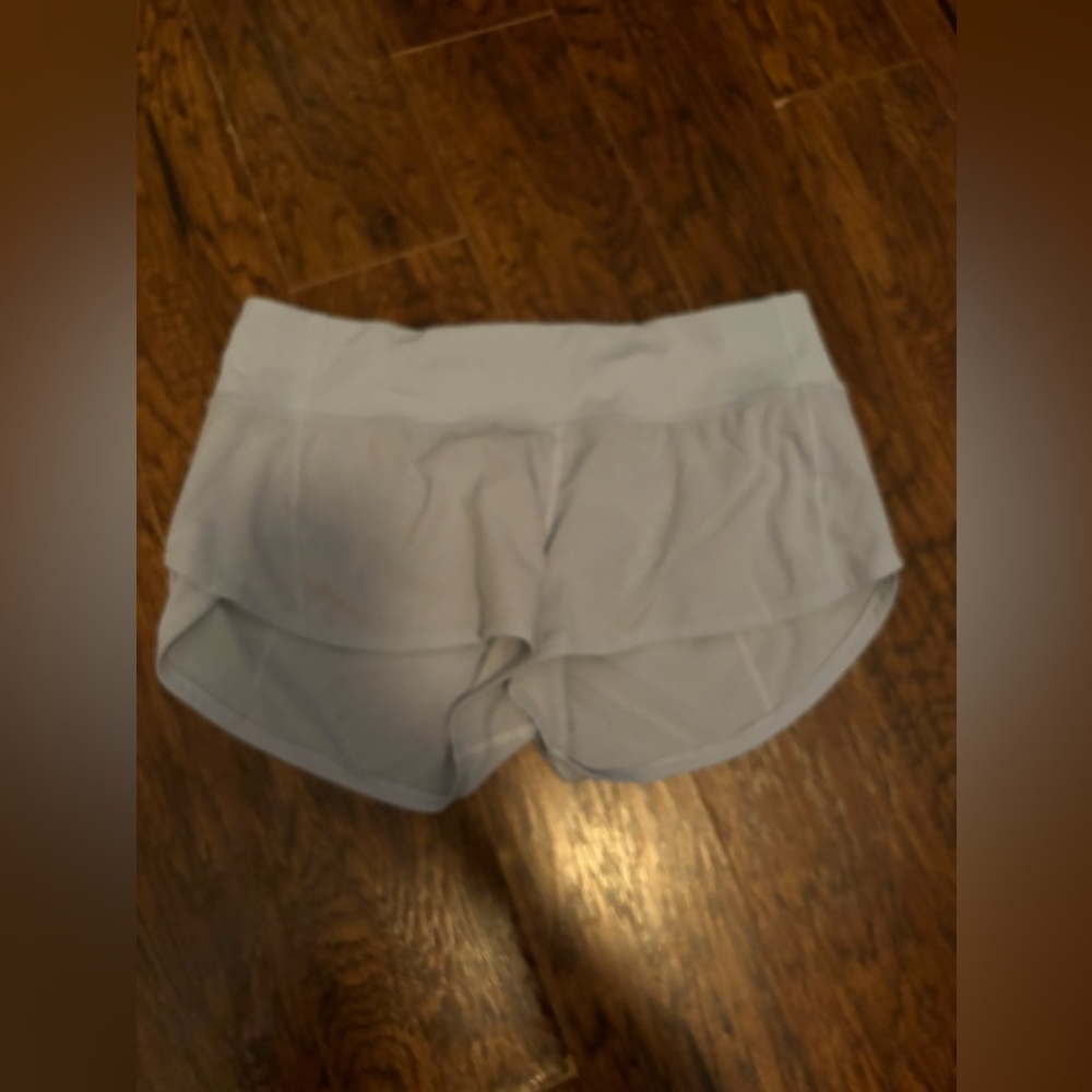 Size 6 pastel blue Lululemon shorts
